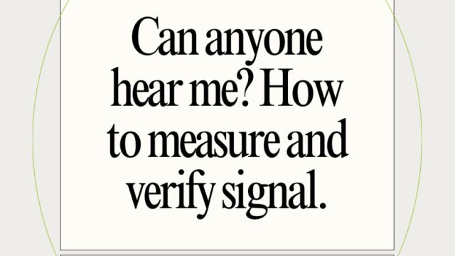 Measuring Signals Measuring Signals